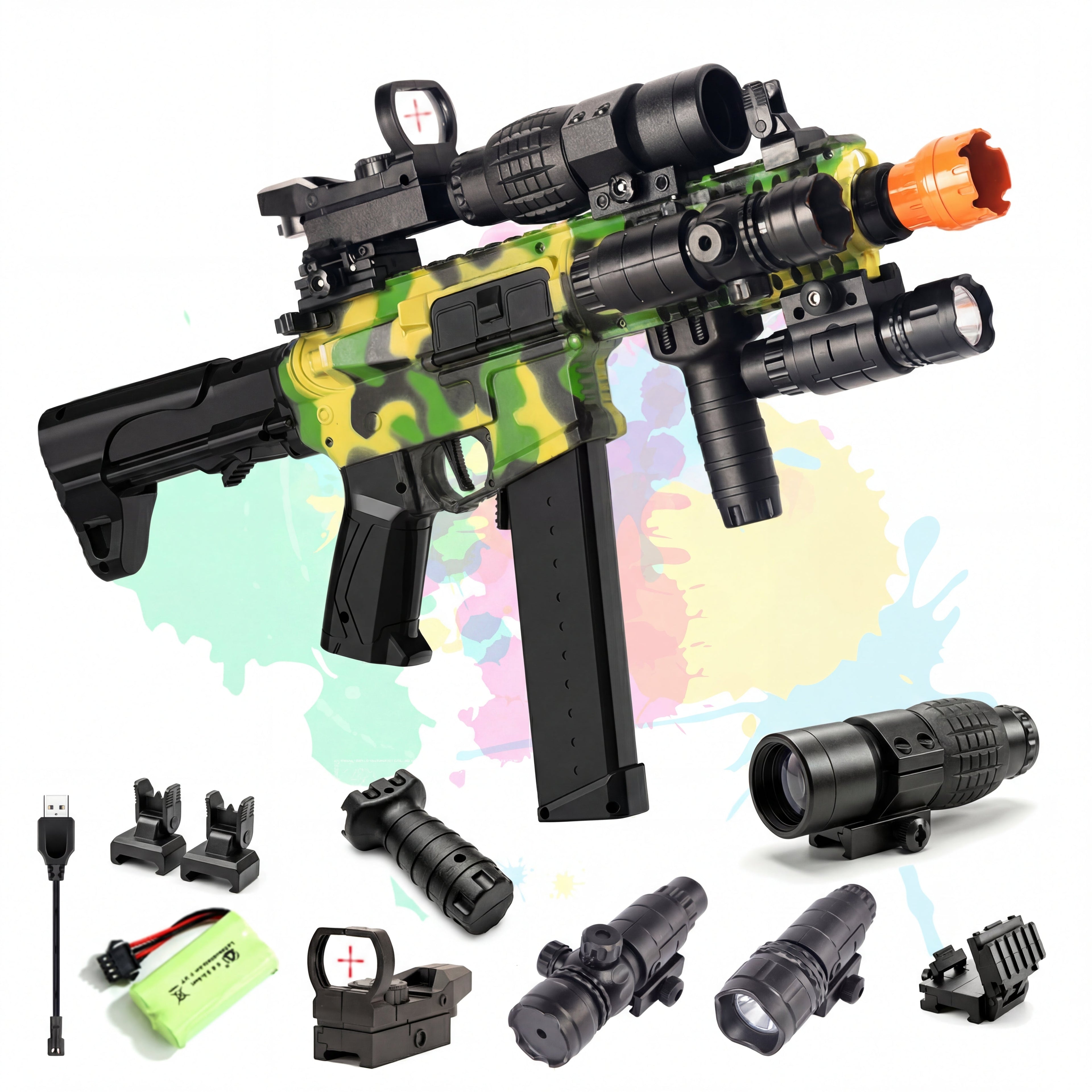 [Mate P2] Full Sets MP9 Camo Full Auto & Manual Gel Blaster
