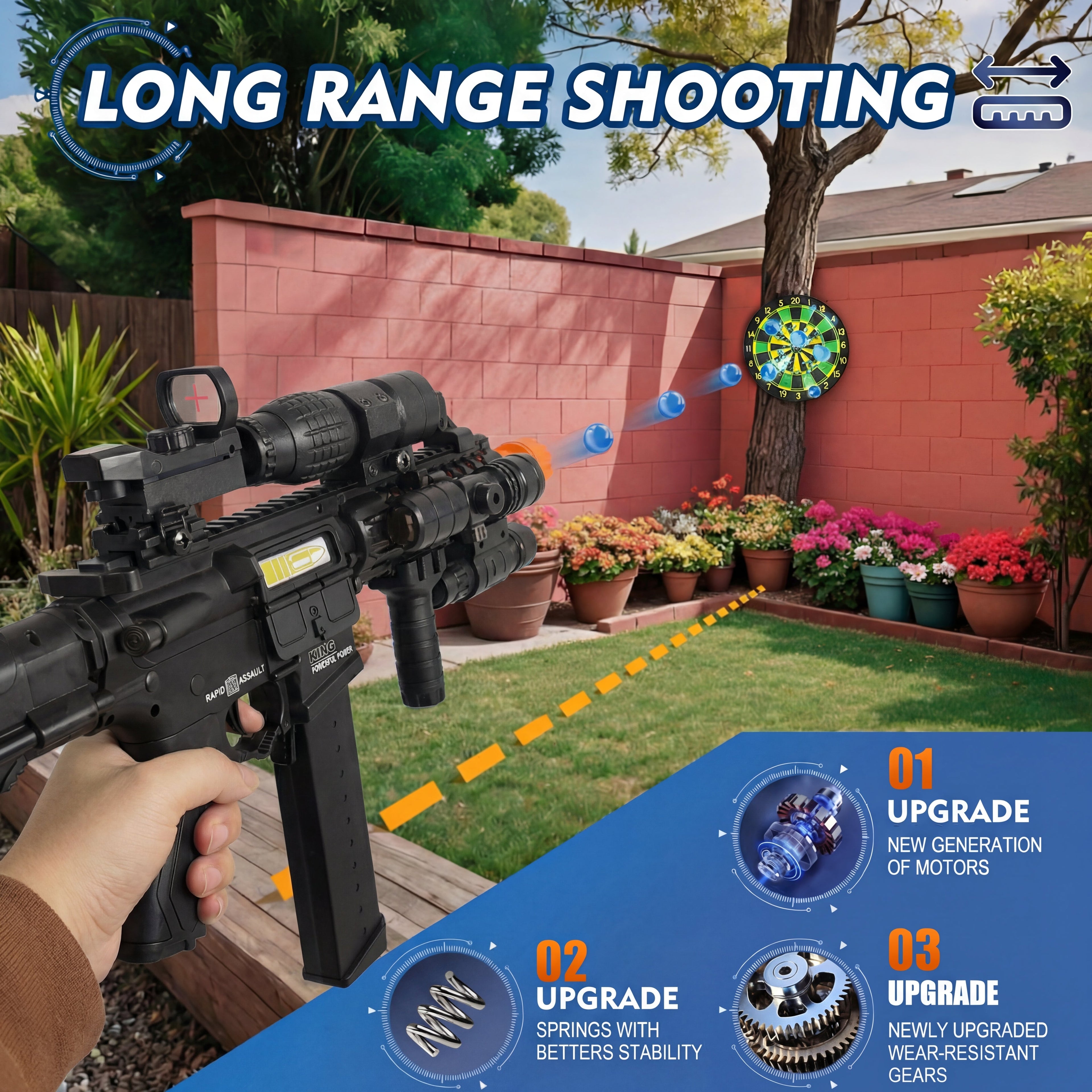 [Mate P1] Full Sets MP9 Black Full Auto & Manual Gel Blaster