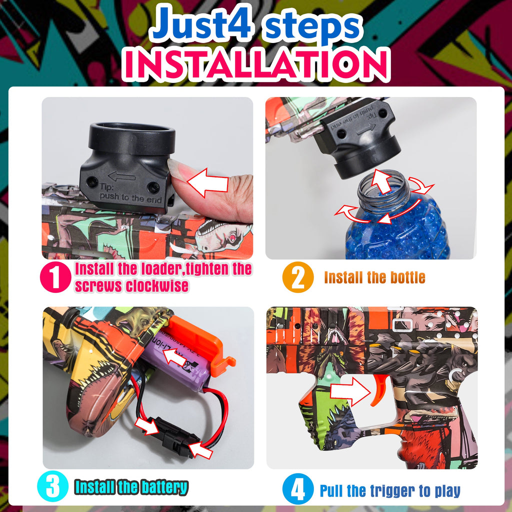 [Nova S3]Full Auto Electric Gel Blaster - Graffiti