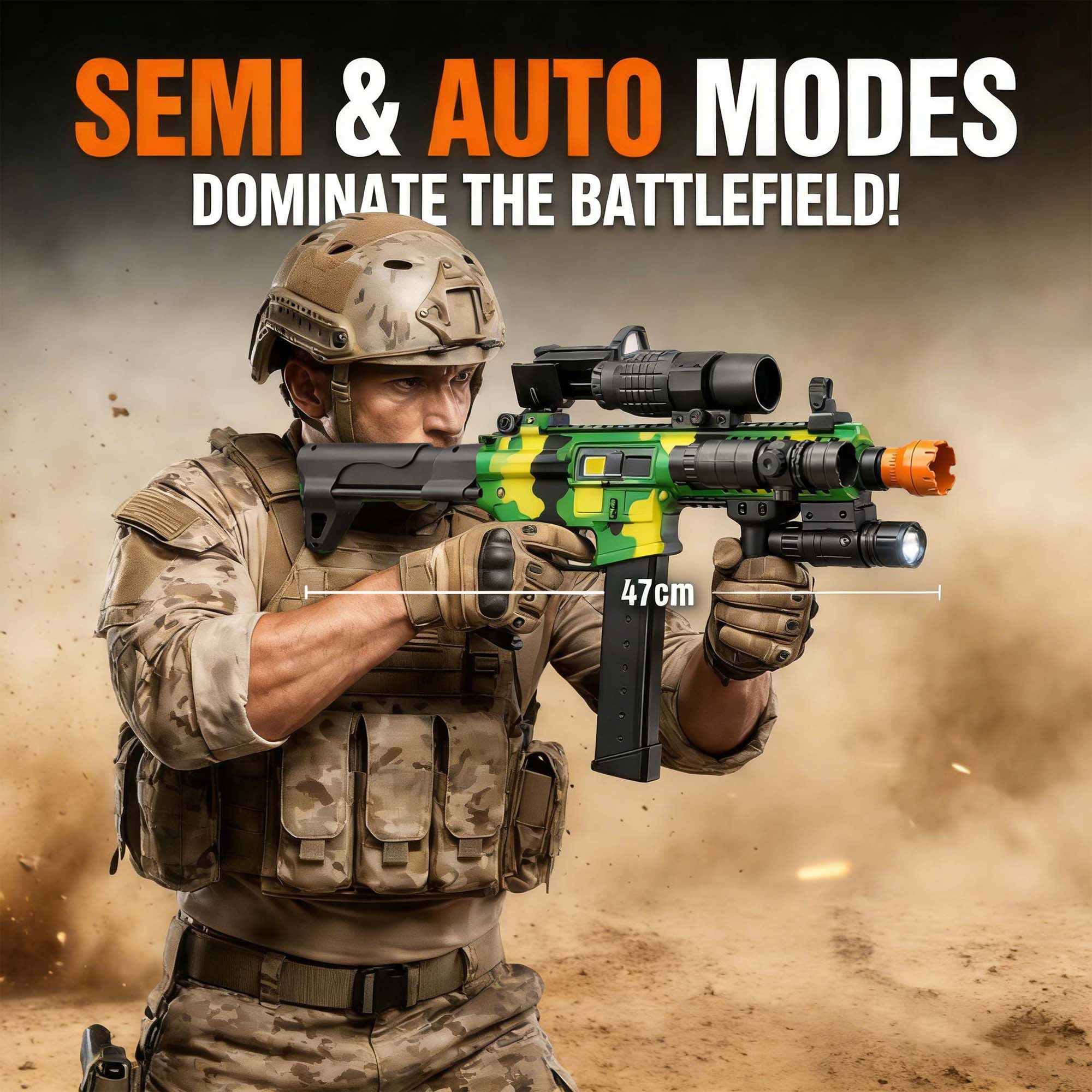 [Mate P2] Full Sets MP9 Camo Full Auto & Manual Gel Blaster