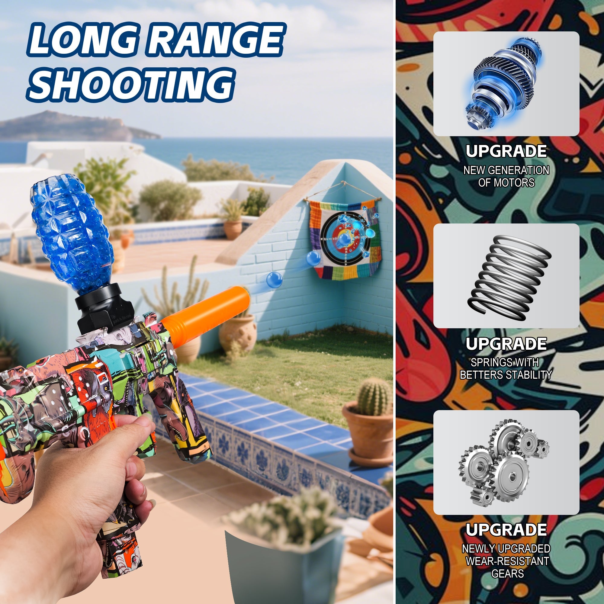 [Nova S3]Full Auto Electric Gel Blaster - Graffiti