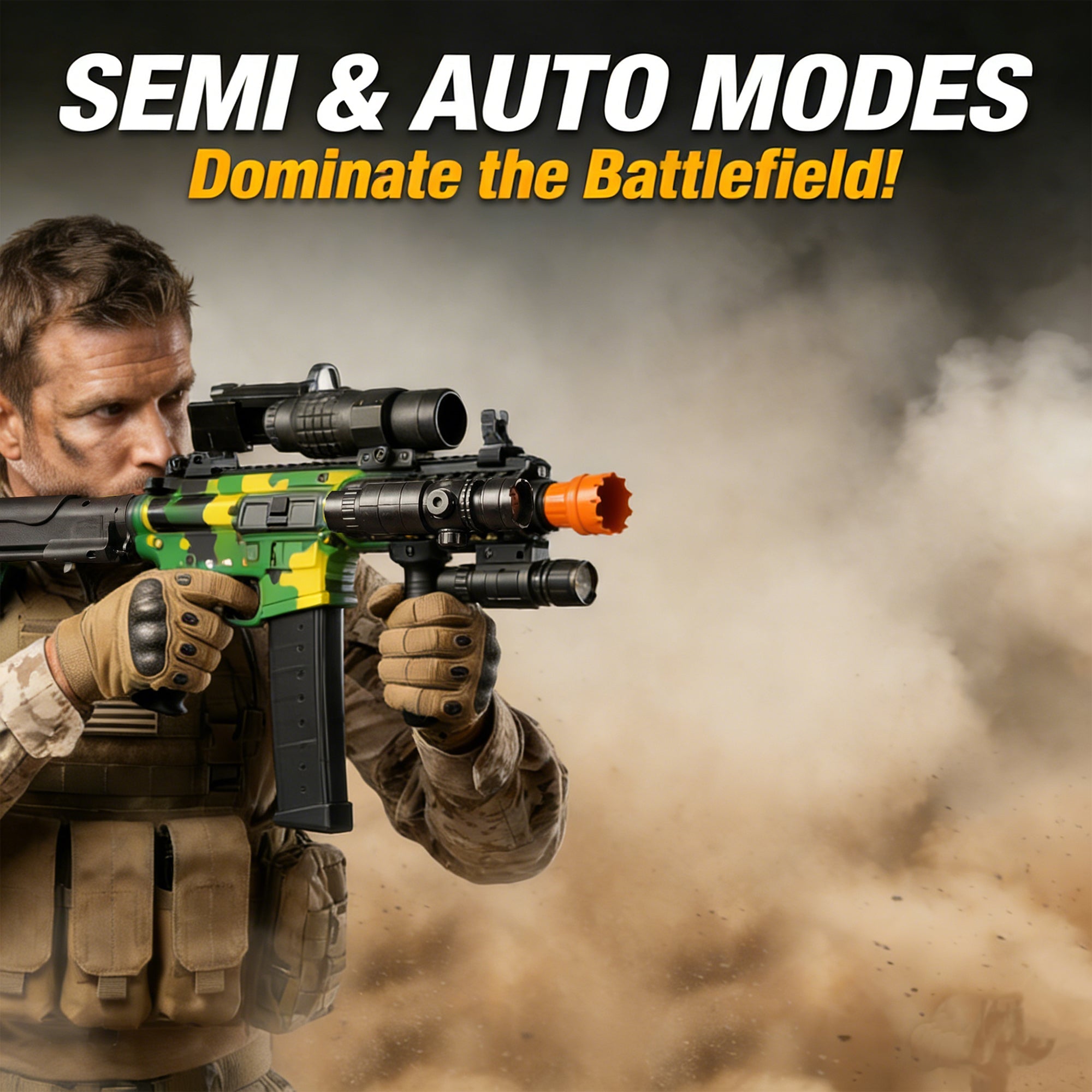 [Mate P2] Full Sets MP9 Camo Full Auto & Manual Gel Blaster