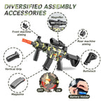 [Foam F1]M416 Full Auto Foam Blaster Gun, with Scope 40 Darts & 2 Magazines