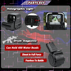 [Mate P4] Full Sets M4A1 Black & Red Full Auto & Manual Gel Blaster