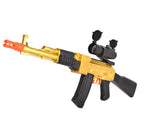 [Foam F2]AK47 Full Auto Foam Blaster Gun, with Scope 40 Darts & 2 Magazines